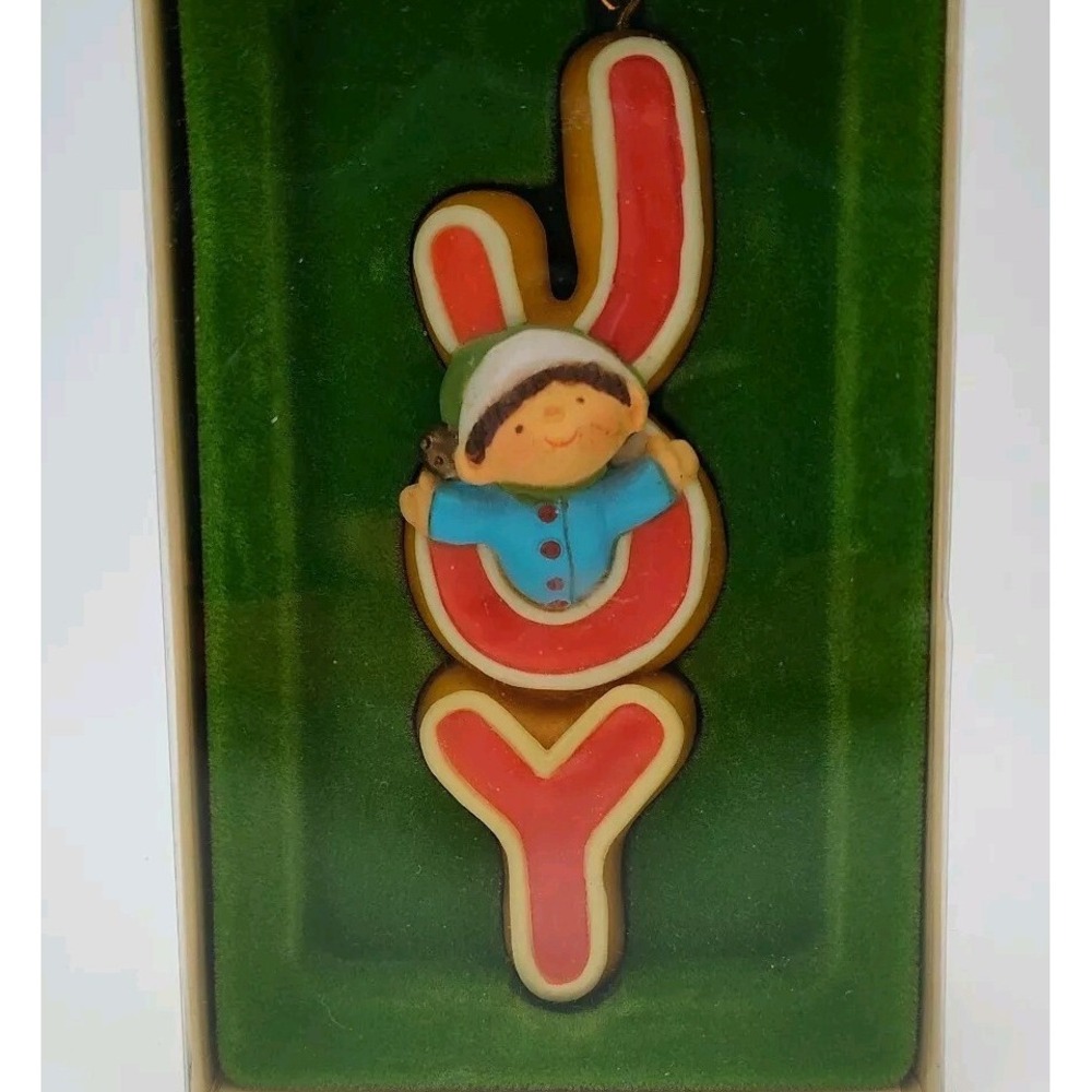Hard To Find Hallmark JOY 1978 Elf Tree Trimmer Christmas Ornament SEE